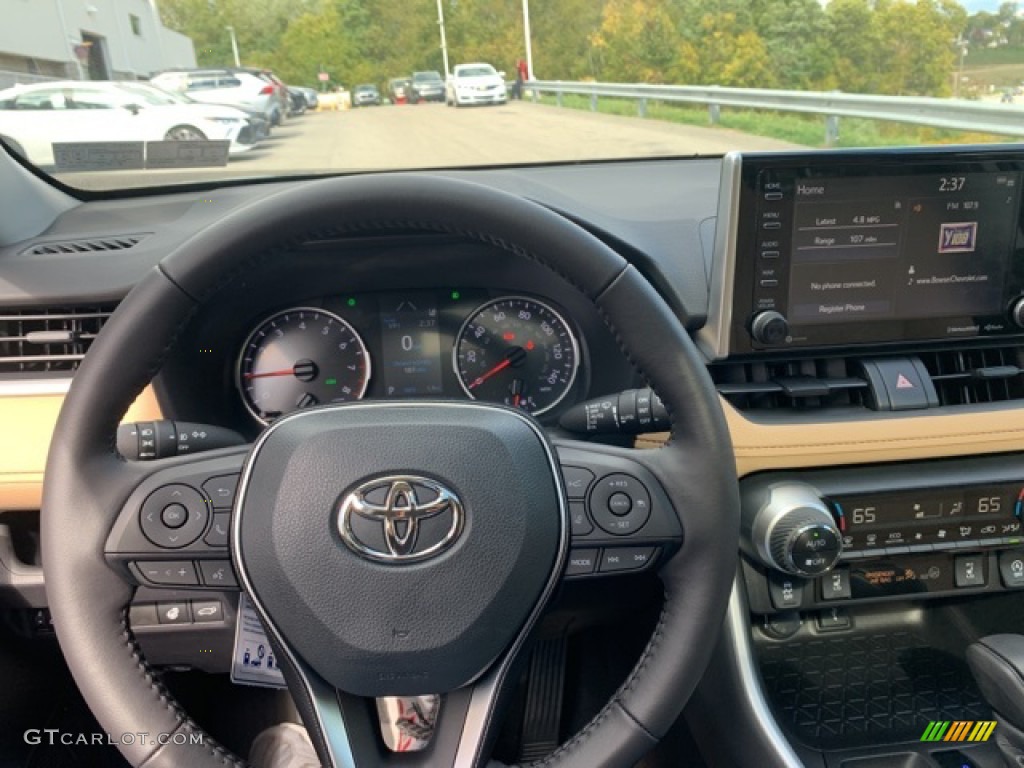 2021 Toyota RAV4 XLE AWD Nutmeg Steering Wheel Photo #139752461