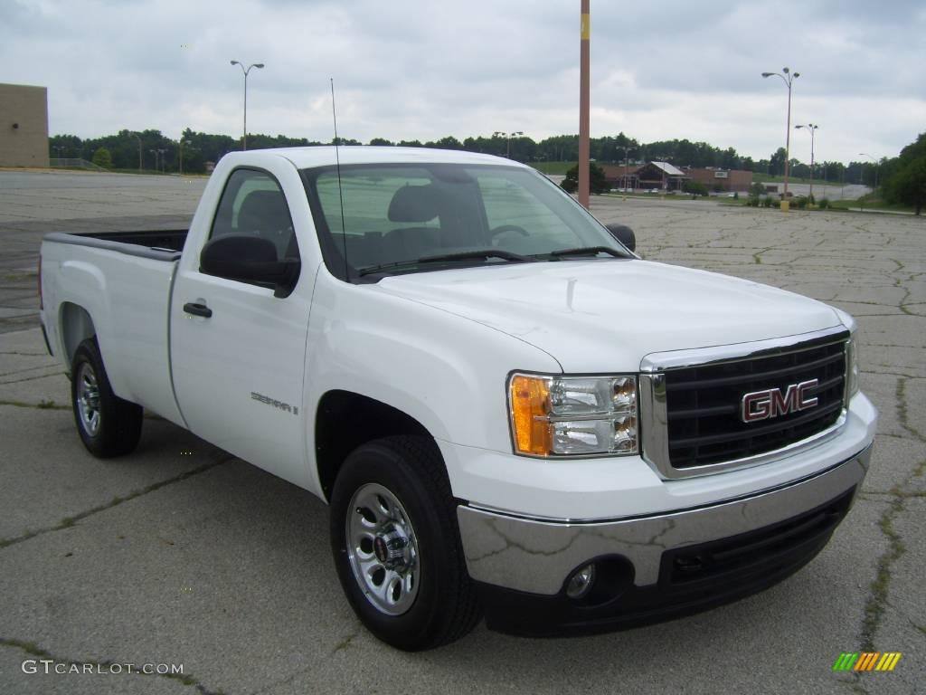 2008 Sierra 1500 Regular Cab - Summit White / Ebony photo #2