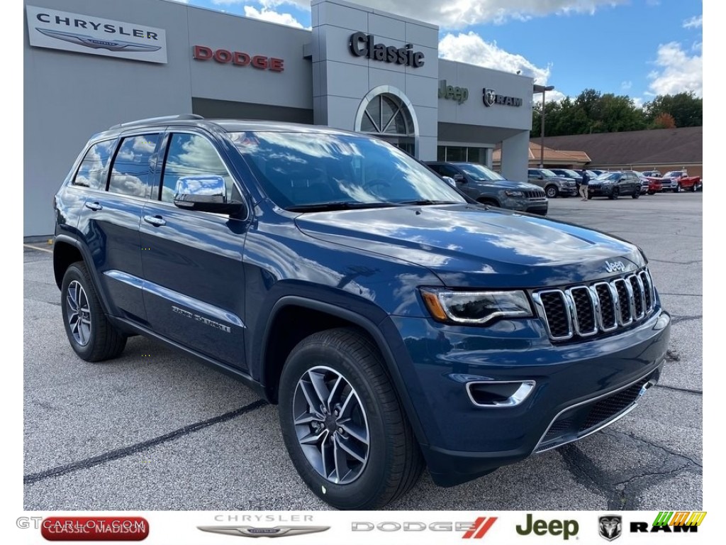 2021 Grand Cherokee Limited 4x4 - Slate Blue Pearl / Black photo #1