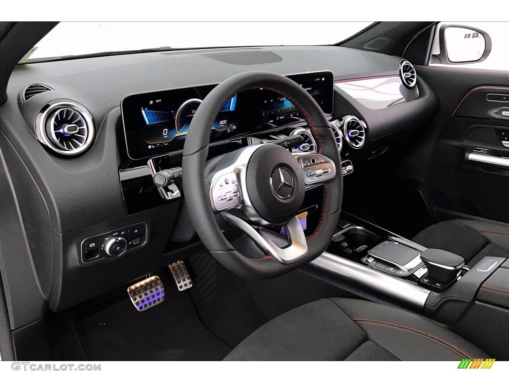 2021 Mercedes-Benz GLA AMG 35 4Matic Black/Dinanmica w/Red stitching Dashboard Photo #139753877
