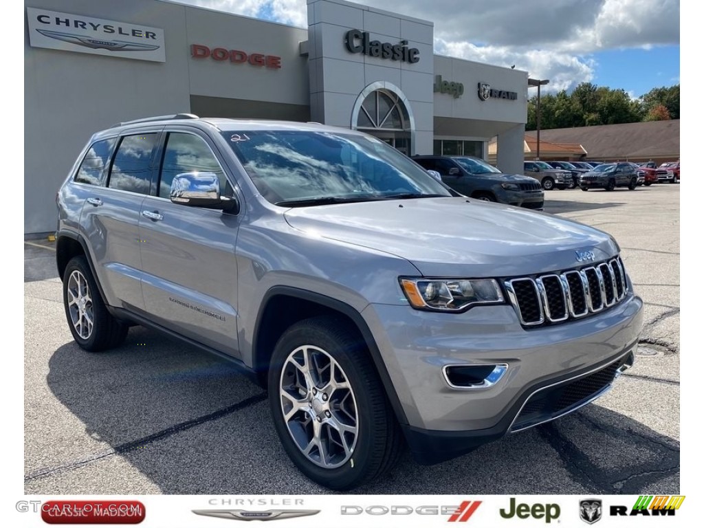 2021 Grand Cherokee Limited 4x4 - Billet Silver Metallic / Black photo #1