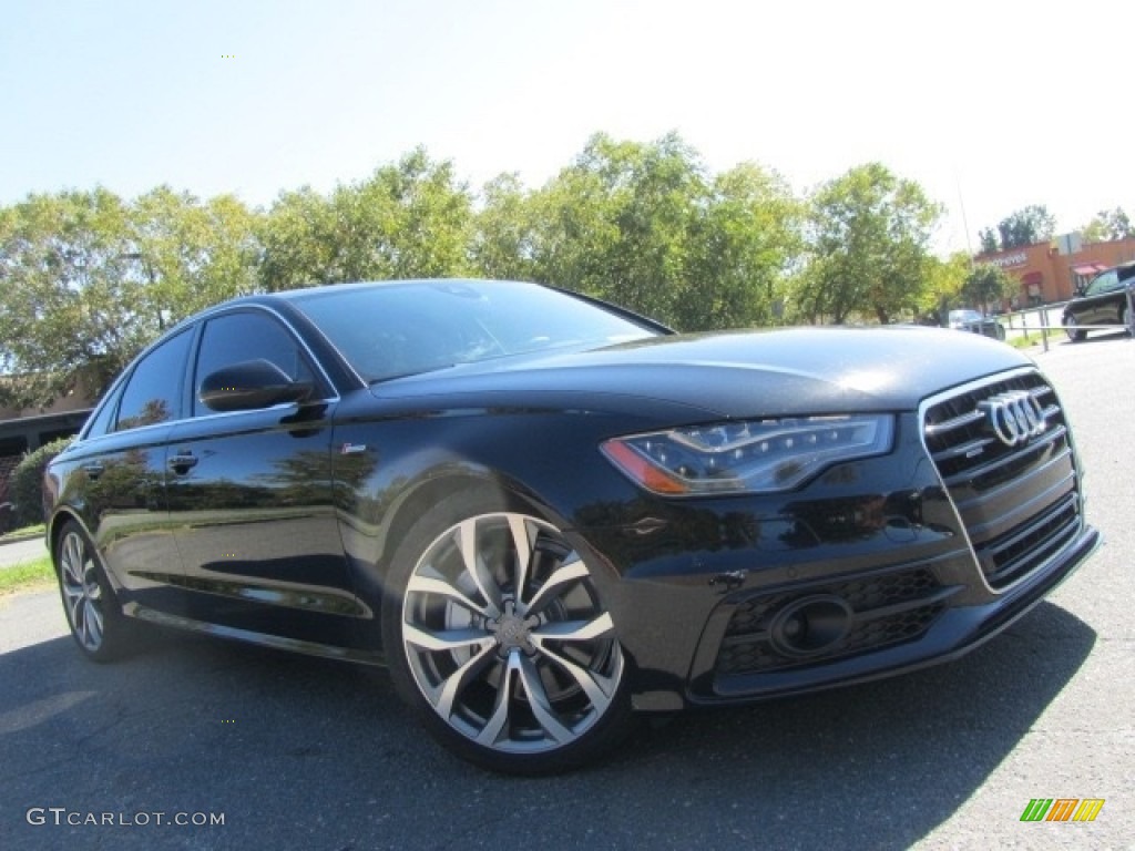 2015 A6 3.0T Prestige quattro Sedan - Phantom Black Pearl / Black photo #1
