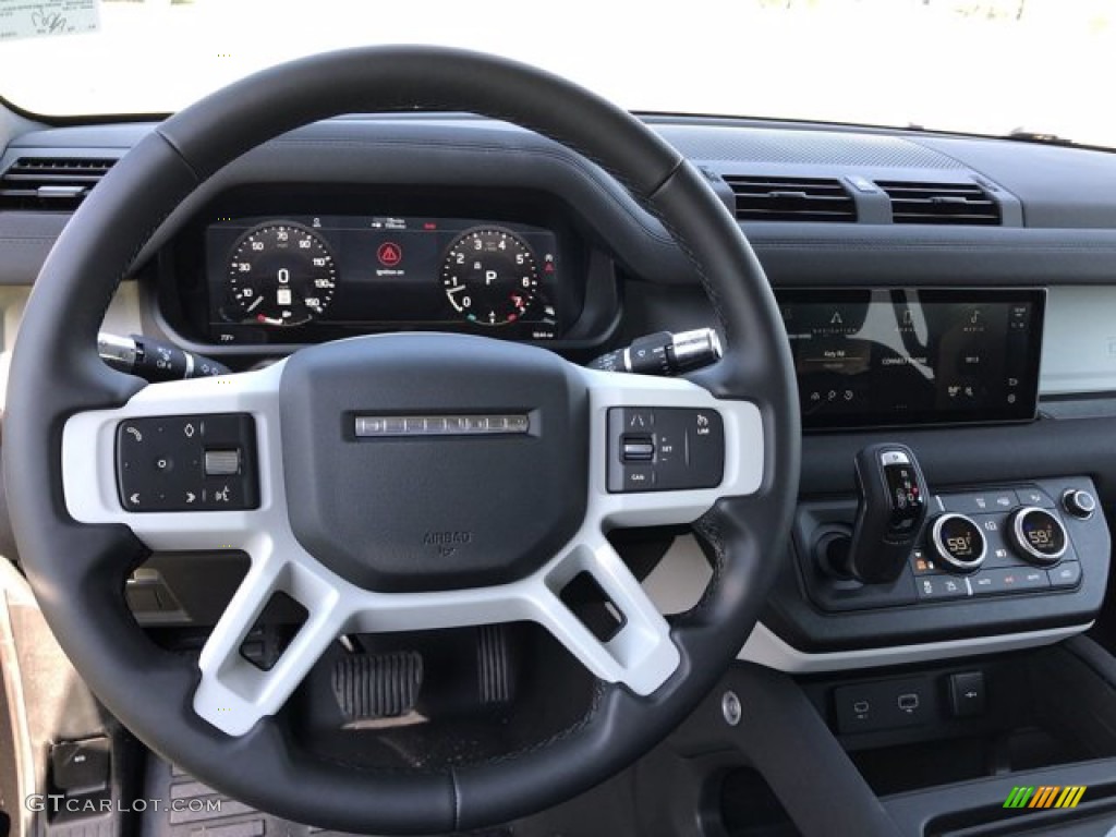 2020 Land Rover Defender 110 S Ebony Steering Wheel Photo #139755803