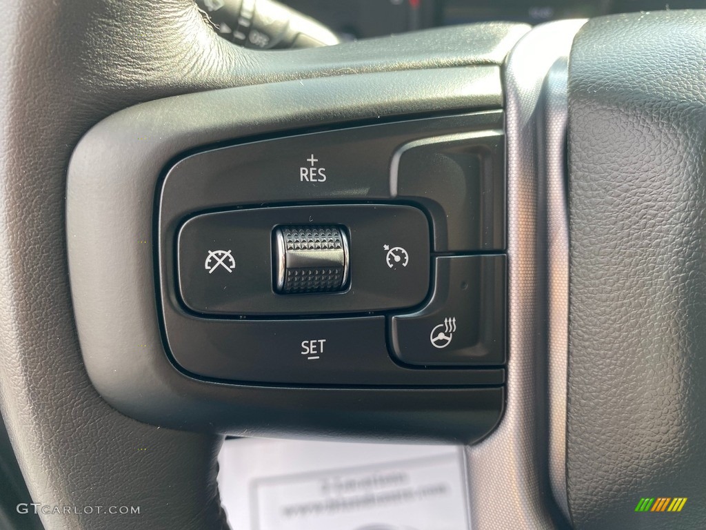 2020 GMC Sierra 1500 SLE Crew Cab 4WD Jet Black Steering Wheel Photo #139756622