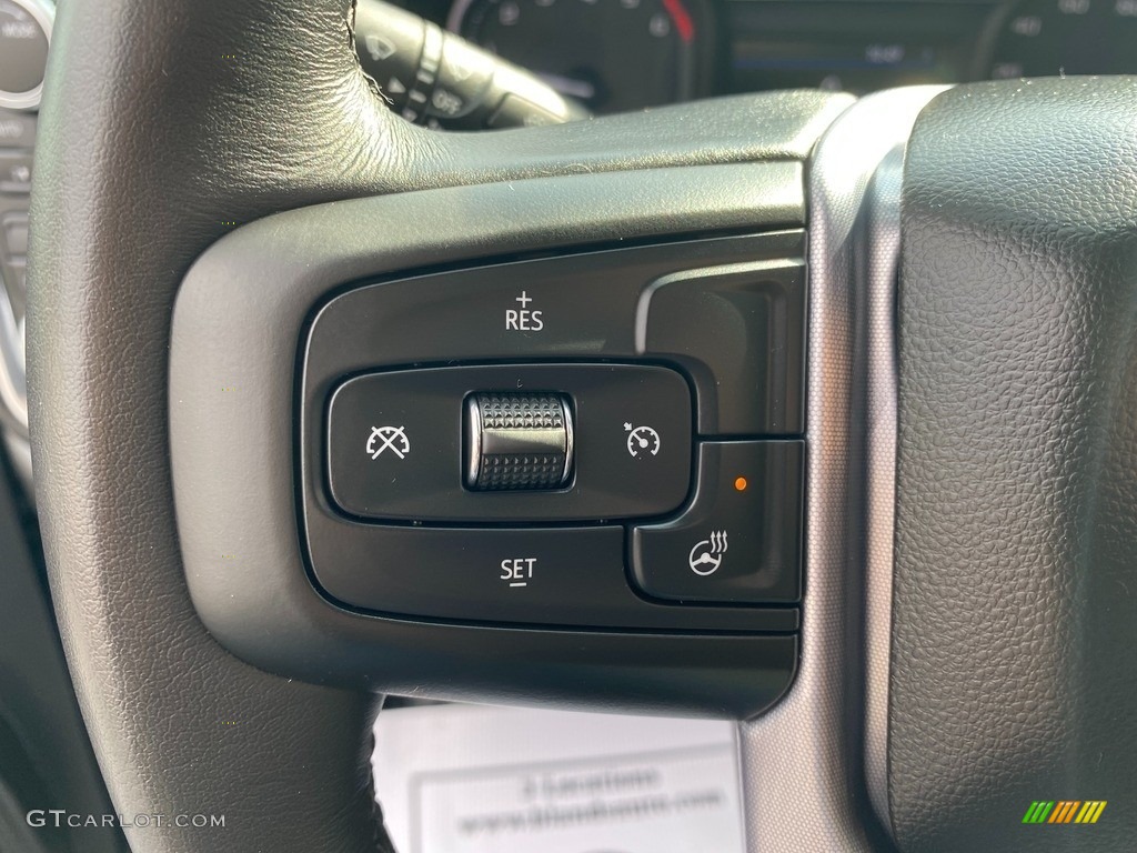 2020 GMC Sierra 1500 SLE Crew Cab 4WD Jet Black Steering Wheel Photo #139756637