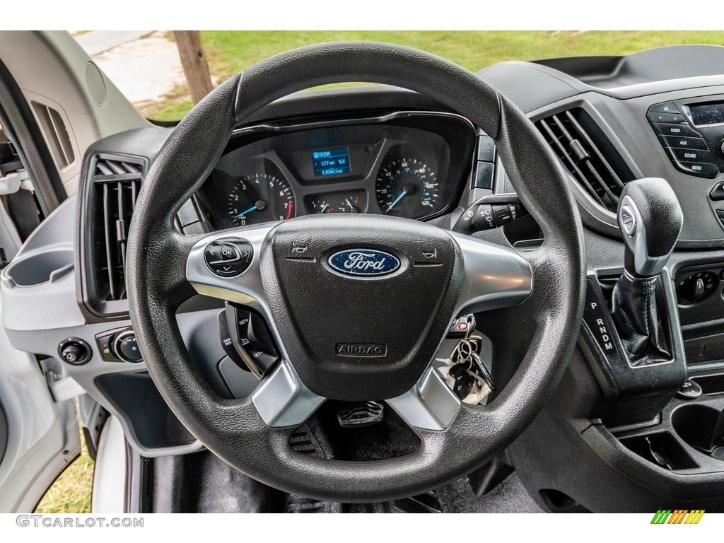 2016 Ford Transit 250 Van XL LR Regular Pewter Steering Wheel Photo #139758415