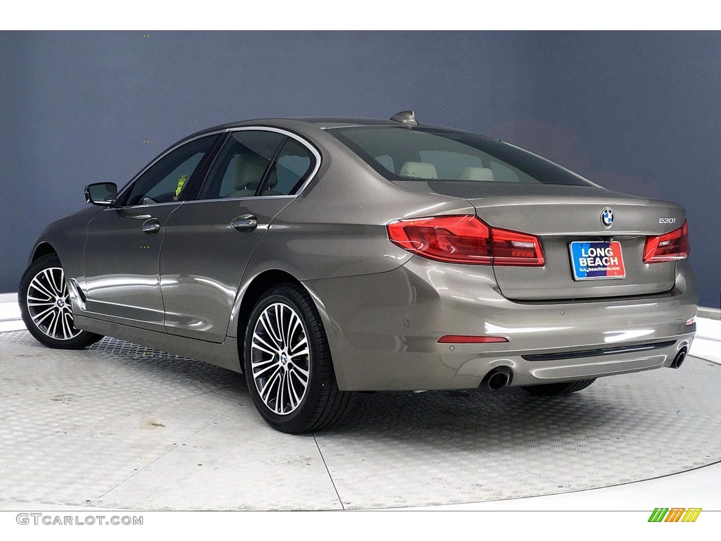 2017 5 Series 530i Sedan - Atlas Cedar Metallic / Canberra Beige photo #10