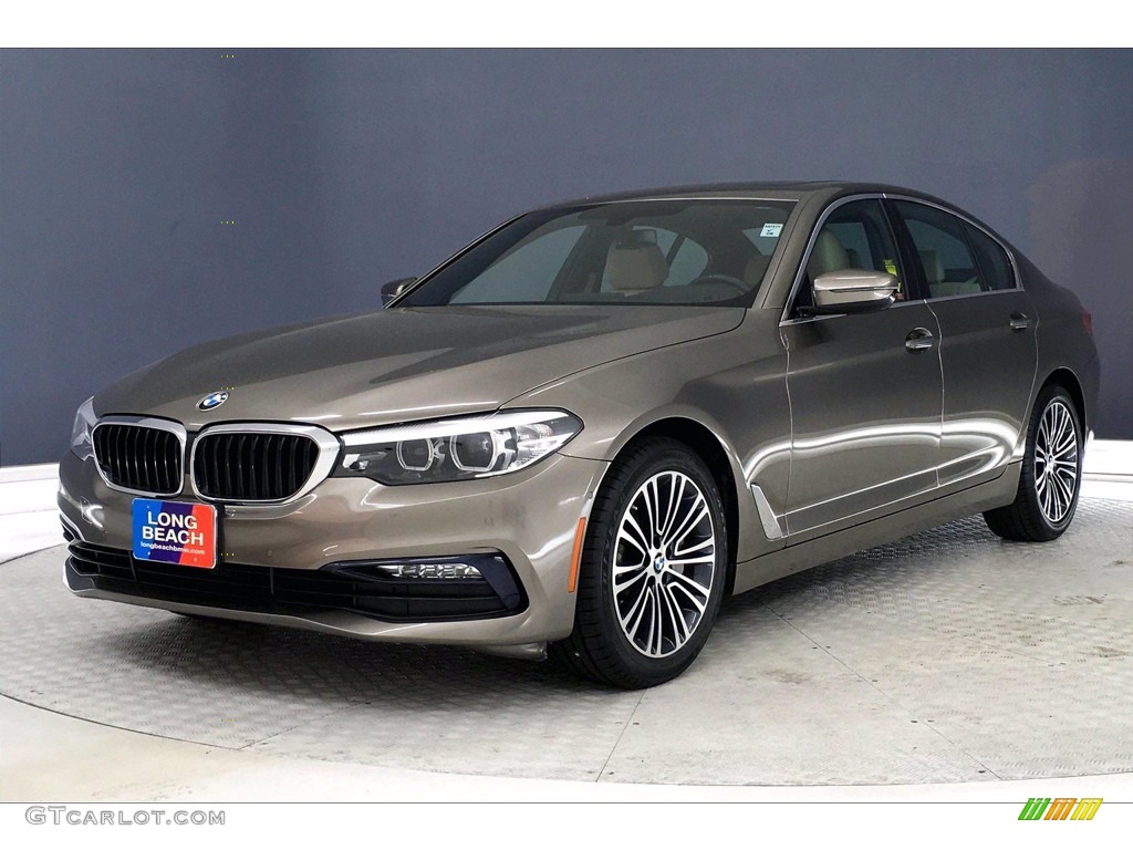 2017 5 Series 530i Sedan - Atlas Cedar Metallic / Canberra Beige photo #12