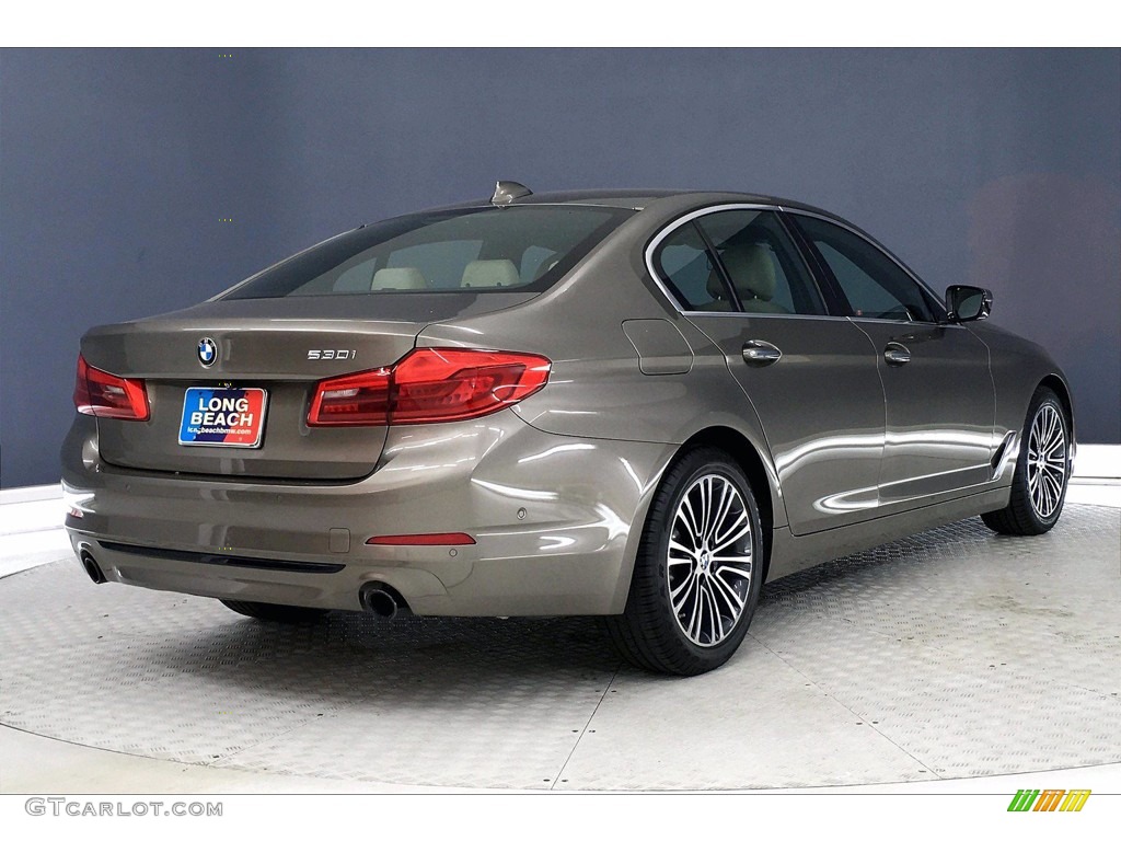 2017 5 Series 530i Sedan - Atlas Cedar Metallic / Canberra Beige photo #13