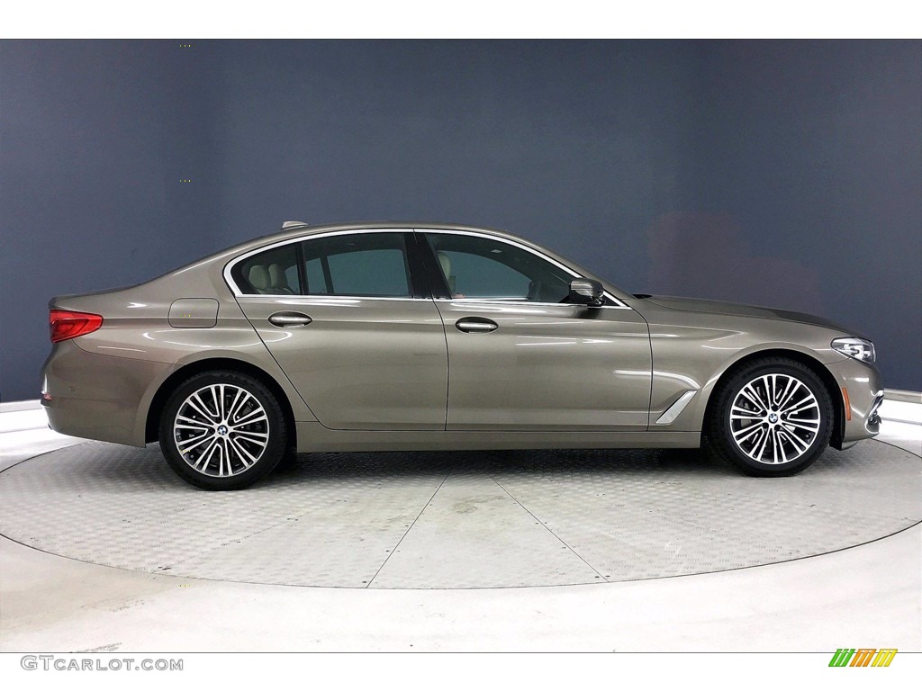 2017 5 Series 530i Sedan - Atlas Cedar Metallic / Canberra Beige photo #14