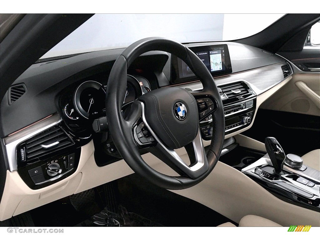 2017 5 Series 530i Sedan - Atlas Cedar Metallic / Canberra Beige photo #21