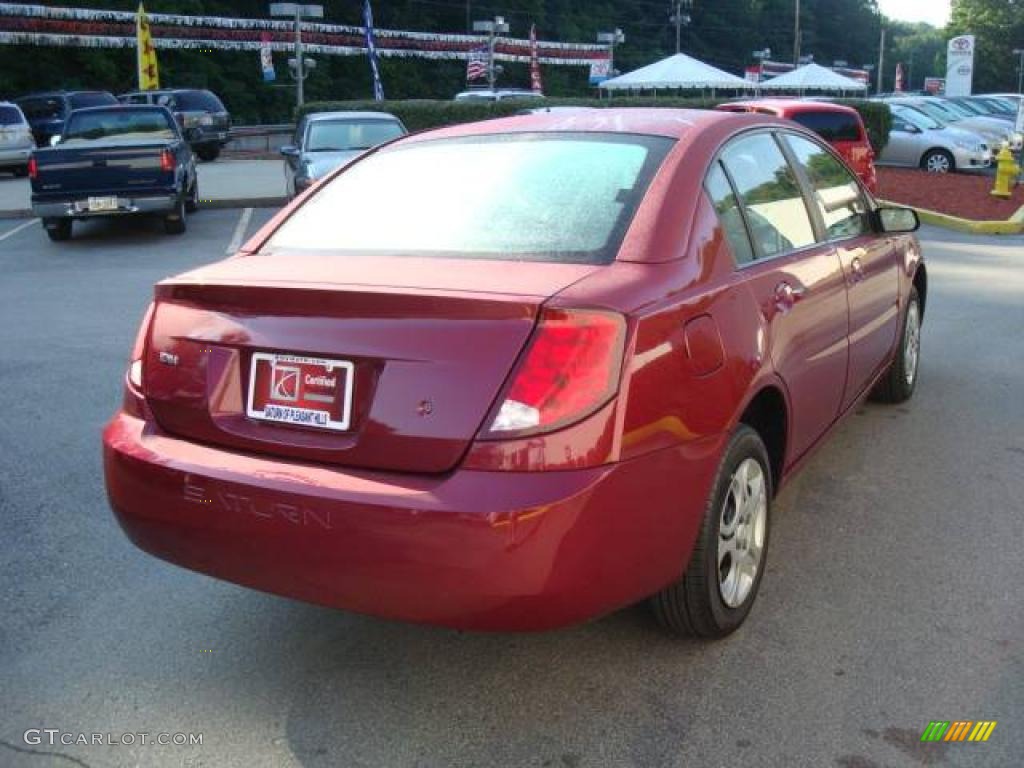 2005 ION 2 Sedan - Berry Red / Gray photo #4