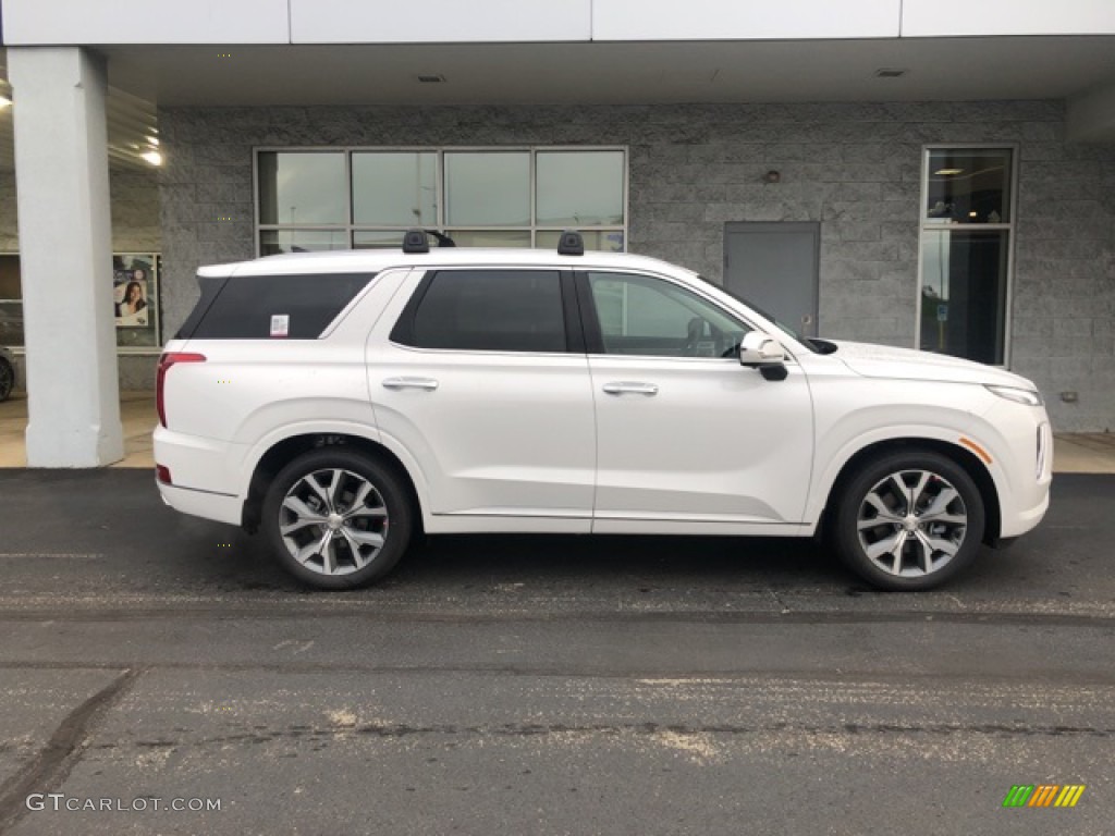 2021 Palisade Limited AWD - Hyper White / Beige photo #3