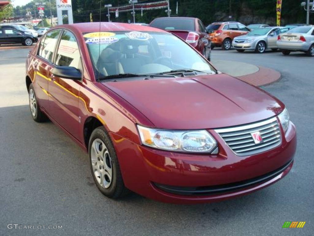 2005 ION 2 Sedan - Berry Red / Gray photo #5