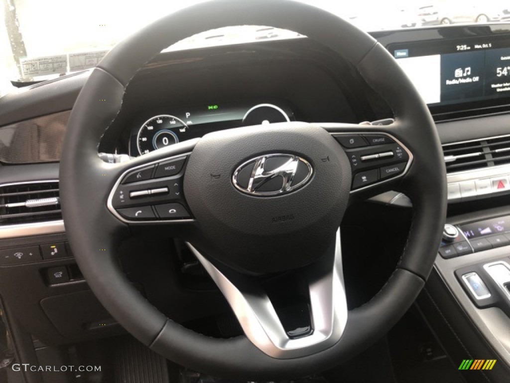 2021 Hyundai Palisade Limited AWD Black Steering Wheel Photo #139761376