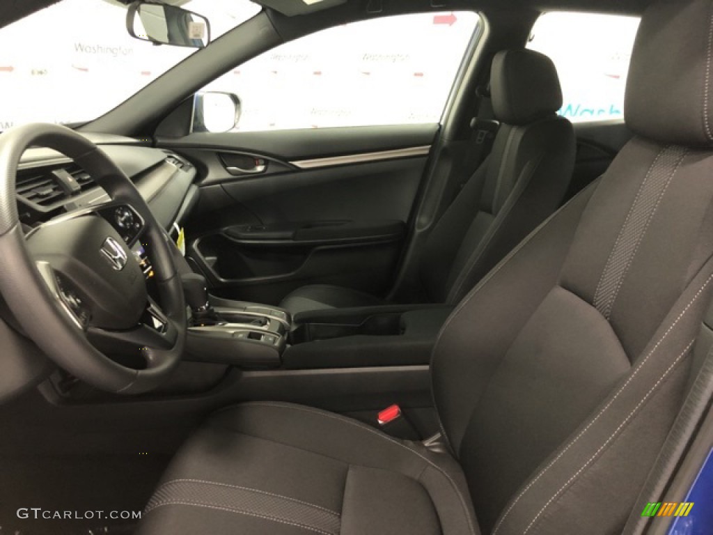 2020 Civic LX Hatchback - Aegean Blue Metallic / Black photo #5