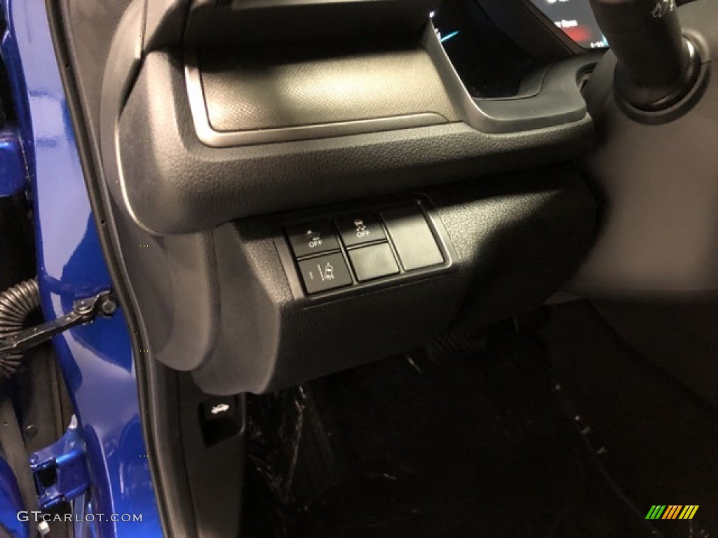 2020 Civic LX Hatchback - Aegean Blue Metallic / Black photo #7