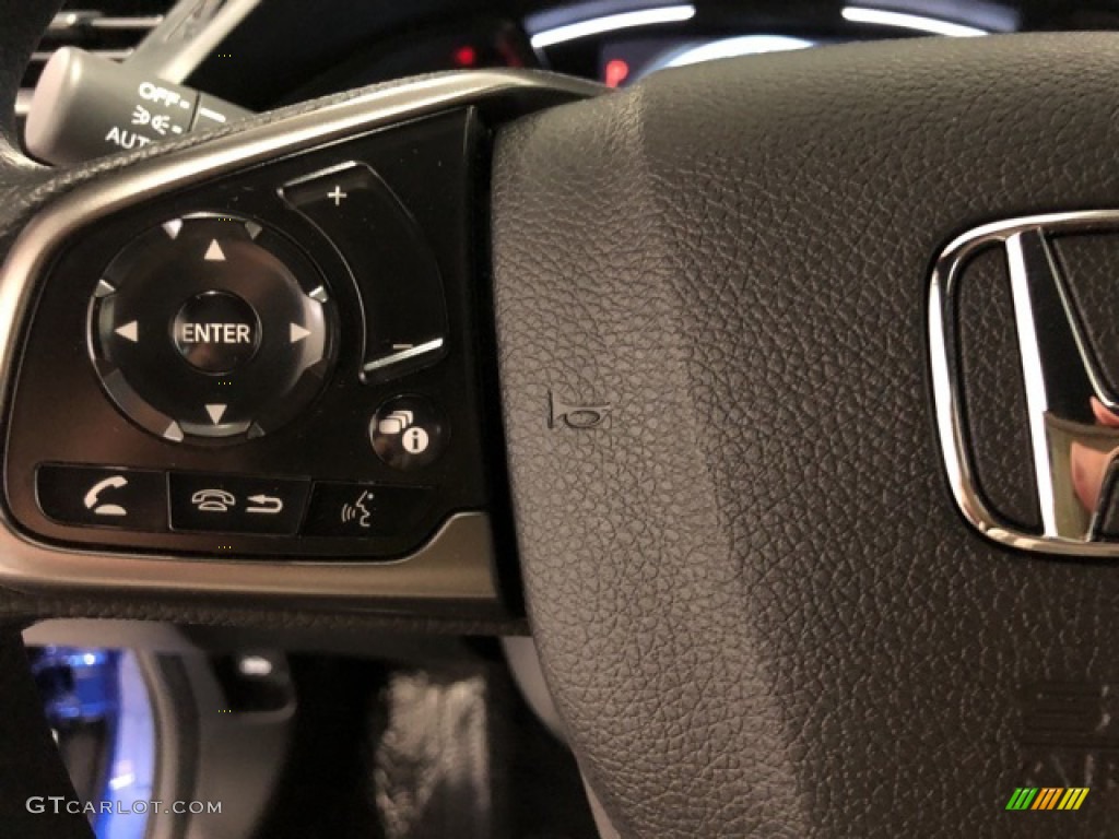 2020 Civic LX Hatchback - Aegean Blue Metallic / Black photo #9