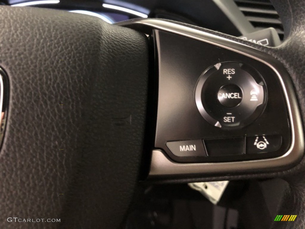 2020 Civic LX Hatchback - Aegean Blue Metallic / Black photo #10