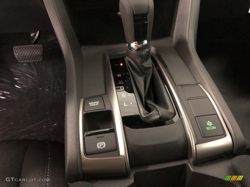 2020 Civic LX Hatchback - Aegean Blue Metallic / Black photo #12