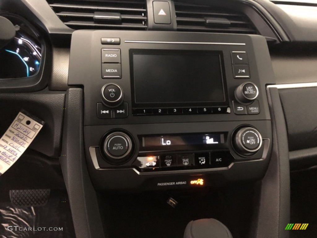2020 Civic LX Hatchback - Aegean Blue Metallic / Black photo #13