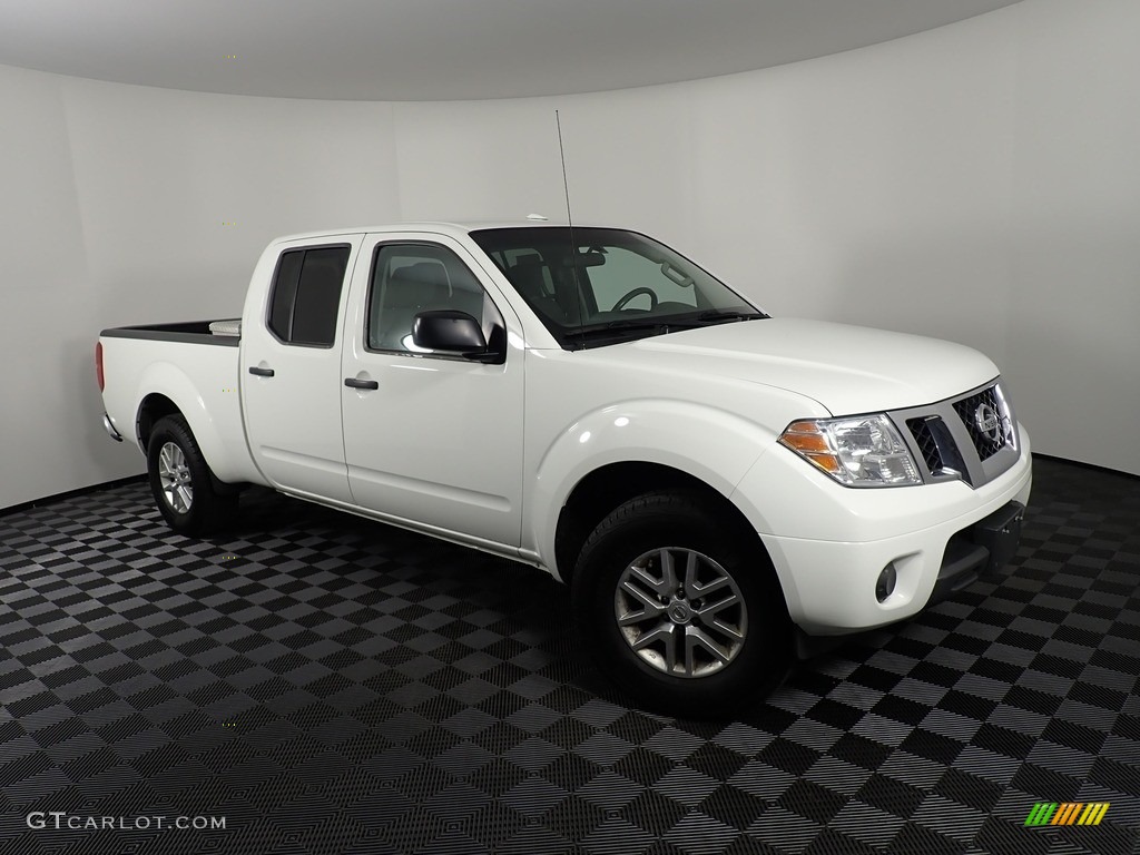 Glacier White 2017 Nissan Frontier SV Crew Cab 4x4 Exterior Photo #139764016