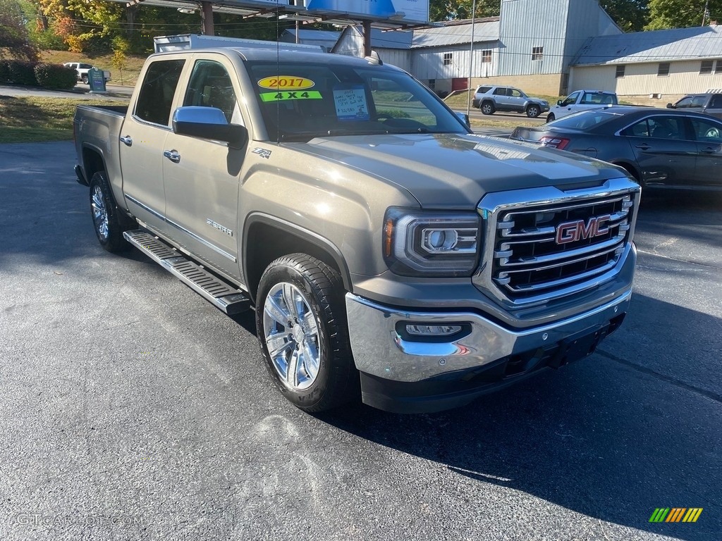 2017 Sierra 1500 SLT Crew Cab 4WD - Pepperdust Metallic / Cocoa/­Dune photo #4