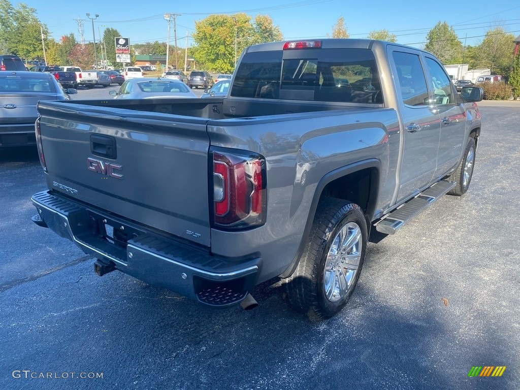 2017 Sierra 1500 SLT Crew Cab 4WD - Pepperdust Metallic / Cocoa/­Dune photo #6