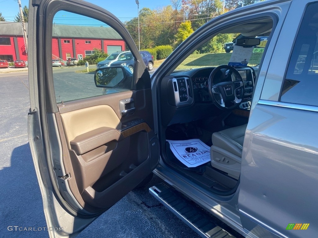 2017 Sierra 1500 SLT Crew Cab 4WD - Pepperdust Metallic / Cocoa/­Dune photo #9