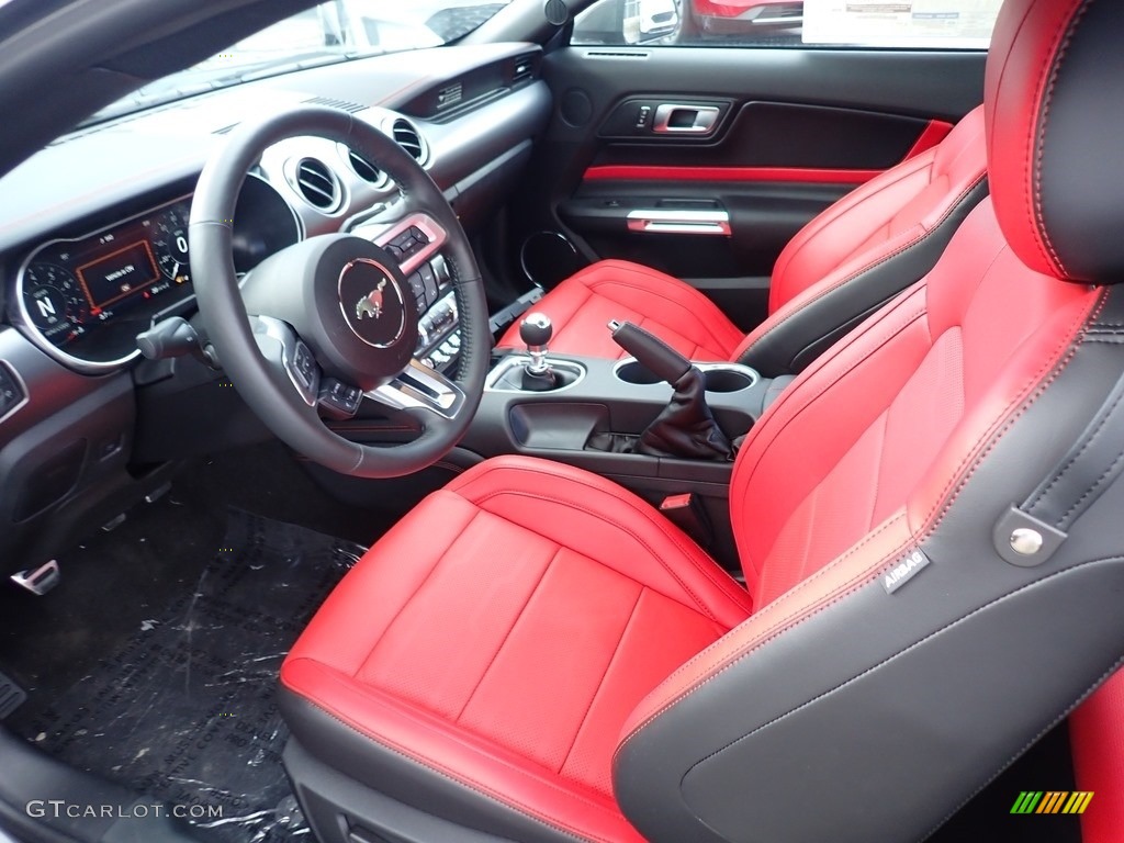 Showstopper Red Interior 2020 Ford Mustang GT Premium Fastback Photo #139765697