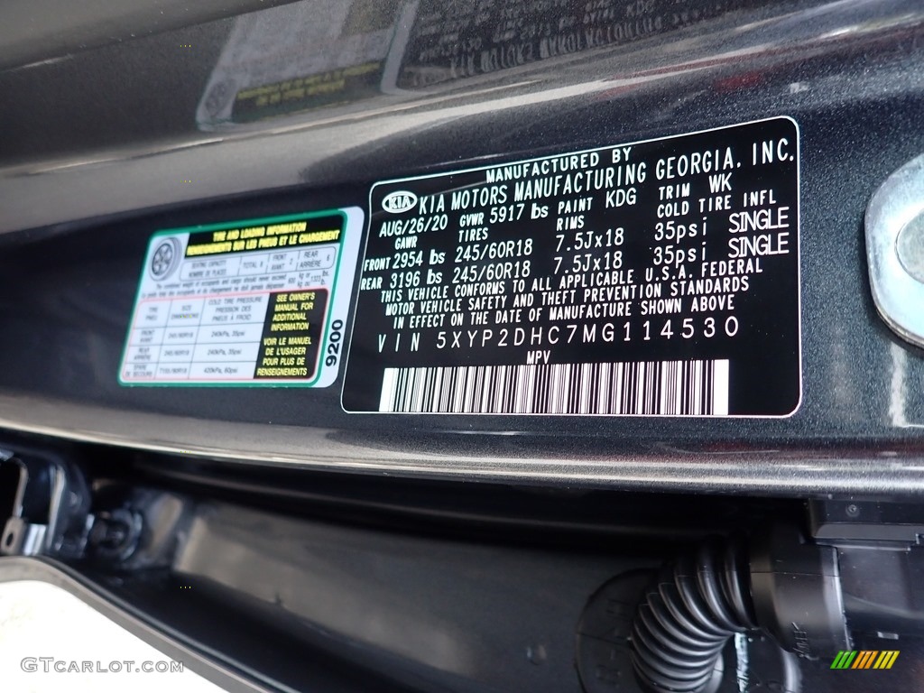 2021 Telluride LX AWD - Gravity Gray / Black photo #16