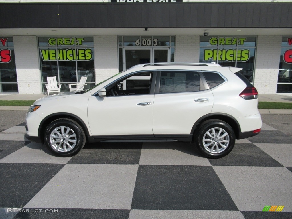 Pearl White Nissan Rogue