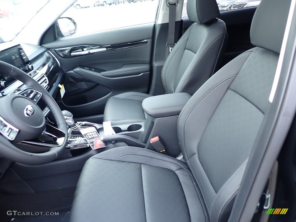 Black Interior 2021 Kia Seltos EX AWD Photo #139766916