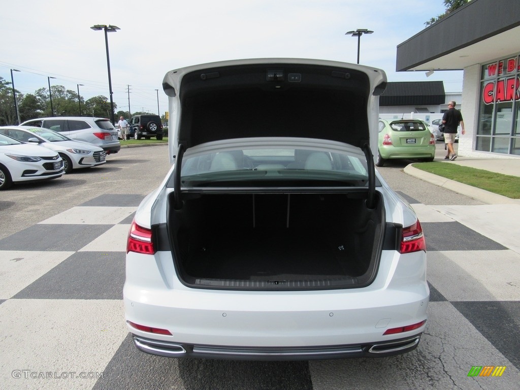 2019 A6 3.0 TFSI Premium Plus quattro - Glacier White Metallic / Pearl Beige photo #5