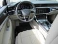 2019 Audi A6 Pearl Beige Interior Dashboard Photo