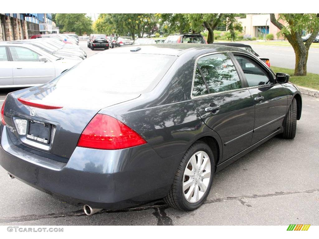 2006 Accord EX-L V6 Sedan - Graphite Pearl / Gray photo #5