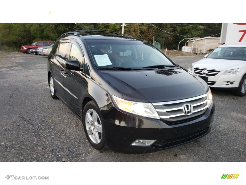 2013 Odyssey Touring - Crystal Black Pearl / Gray photo #2
