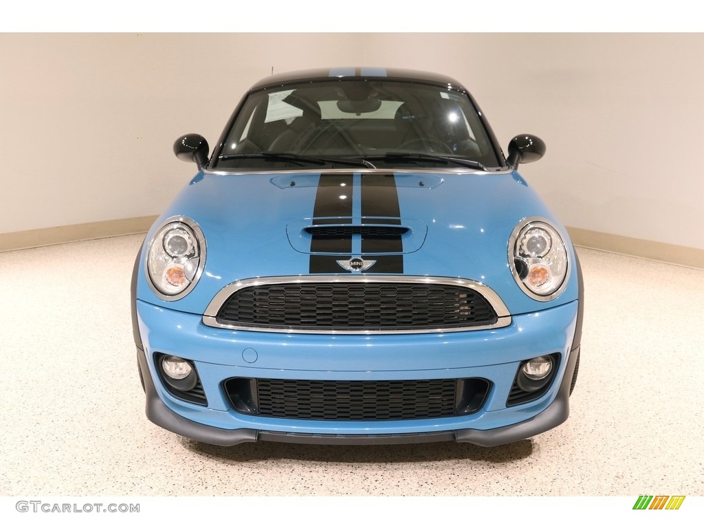 2013 Cooper S Coupe - Kite Blue / Carbon Black photo #2
