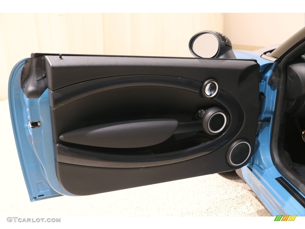 2013 Mini Cooper S Coupe Carbon Black Door Panel Photo #139769677