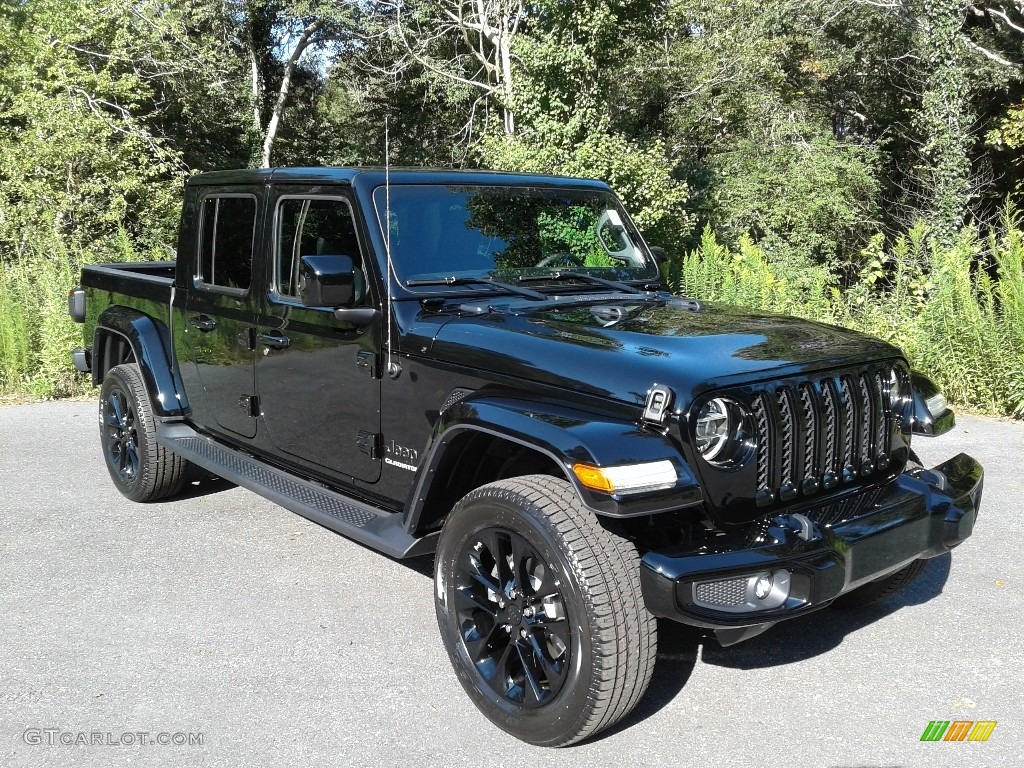 Black 2021 Jeep Gladiator High Altitude 4x4 Exterior Photo #139769917