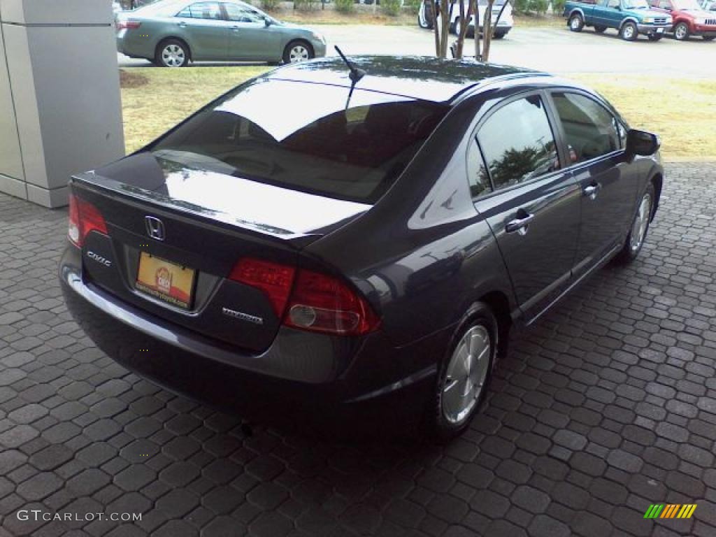 2008 Civic Hybrid Sedan - Magnetic Pearl / Blue photo #18