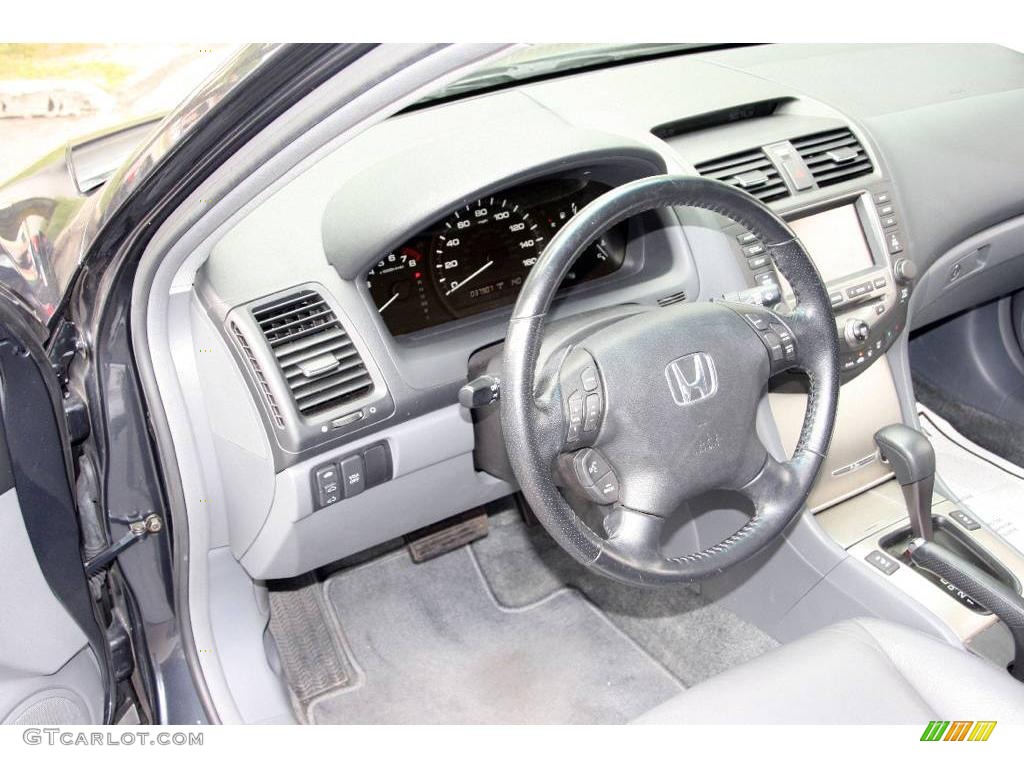 2006 Accord EX-L V6 Sedan - Graphite Pearl / Gray photo #11