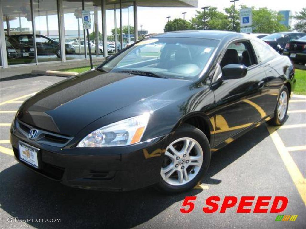 2006 Accord EX-L Coupe - Nighthawk Black Pearl / Black photo #1