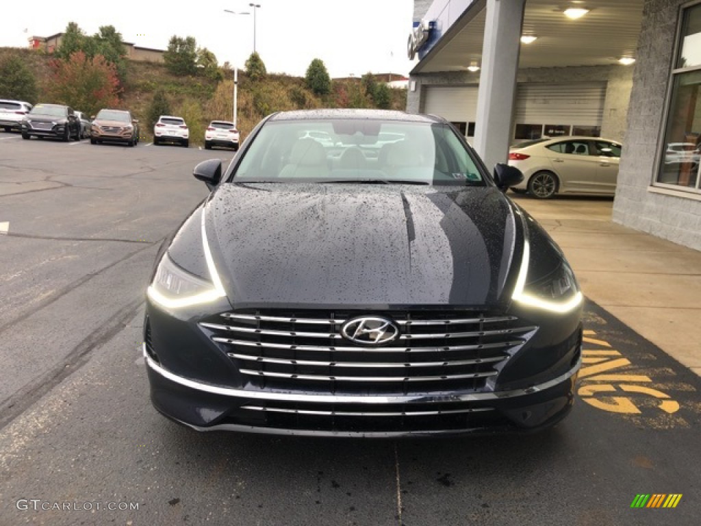 2020 Sonata SEL Hybrid - Oxford Blue / Dark Gray/Camel photo #2