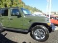 2021 Sarge Green Jeep Wrangler Unlimited Sahara 4x4  photo #4