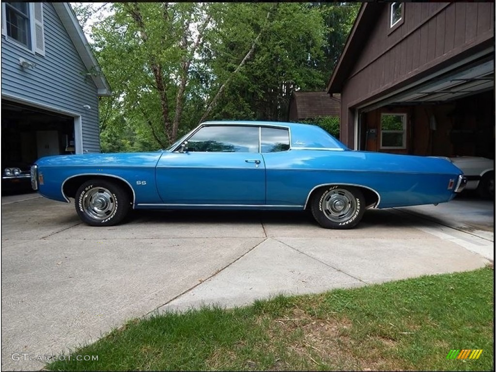 LeMans Blue 1969 Chevrolet Impala SS Sport Coupe Exterior Photo #139774107