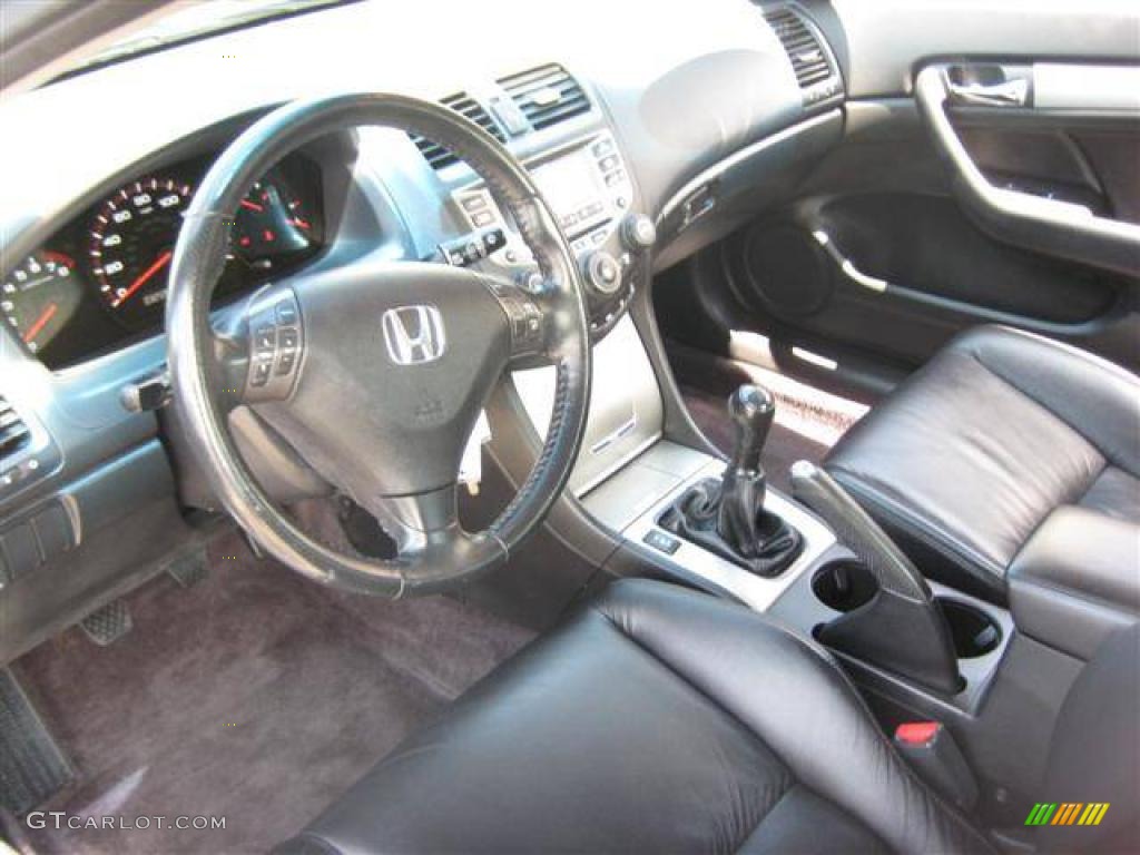 2006 Accord EX-L Coupe - Nighthawk Black Pearl / Black photo #9