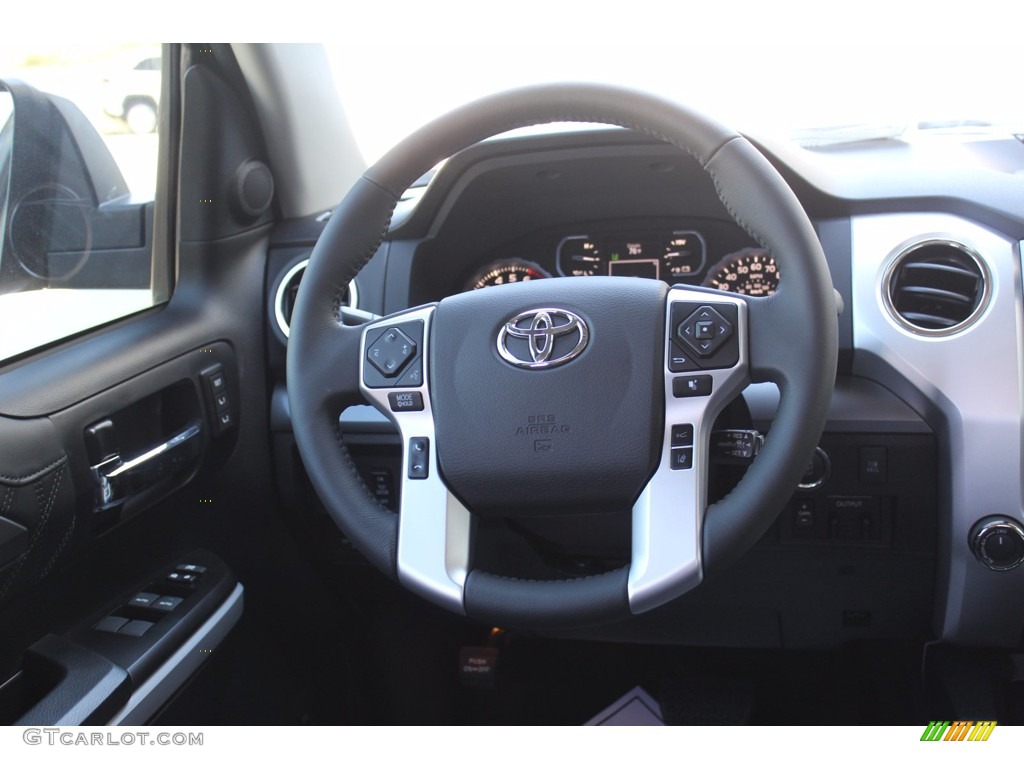 2021 Toyota Tundra Platinum CrewMax 4x4 Black Steering Wheel Photo #139776131