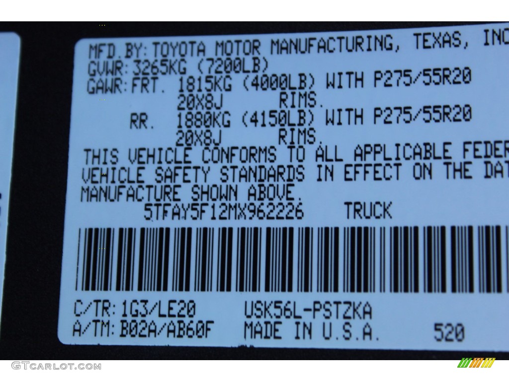 2021 Tundra Color Code 1G3 for Magnetic Gray Metallic Photo #139776183