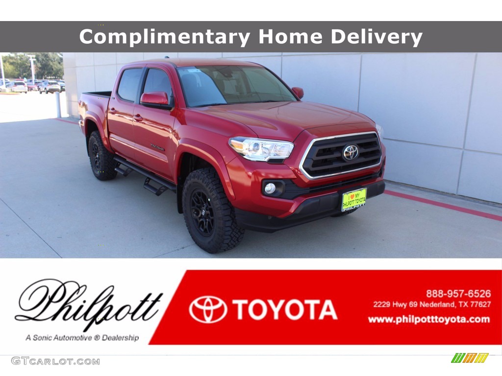 2020 Tacoma SR5 Double Cab - Barcelona Red Metallic / Black photo #1